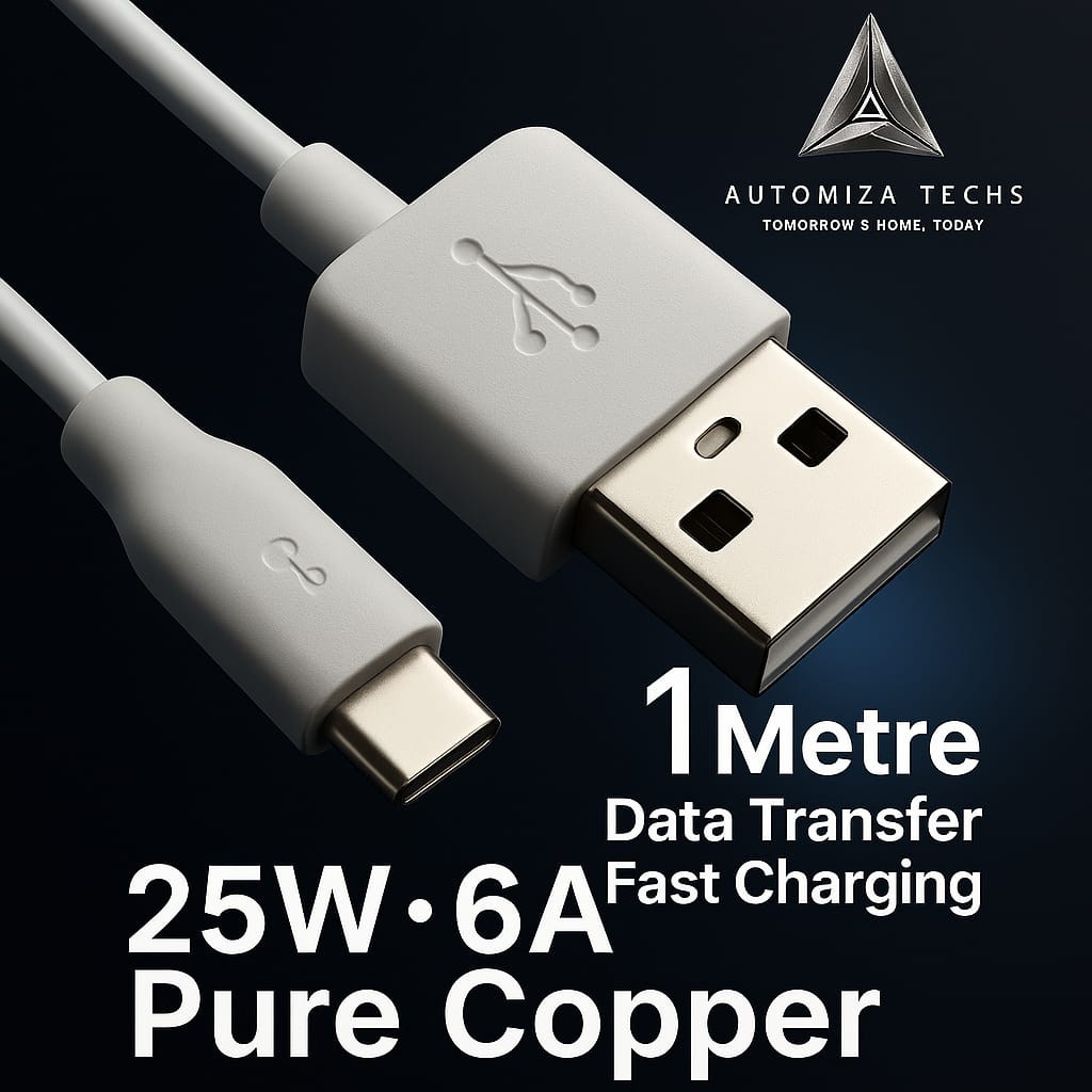 Universal 25W Liquid Silicon Fast Charging Cable